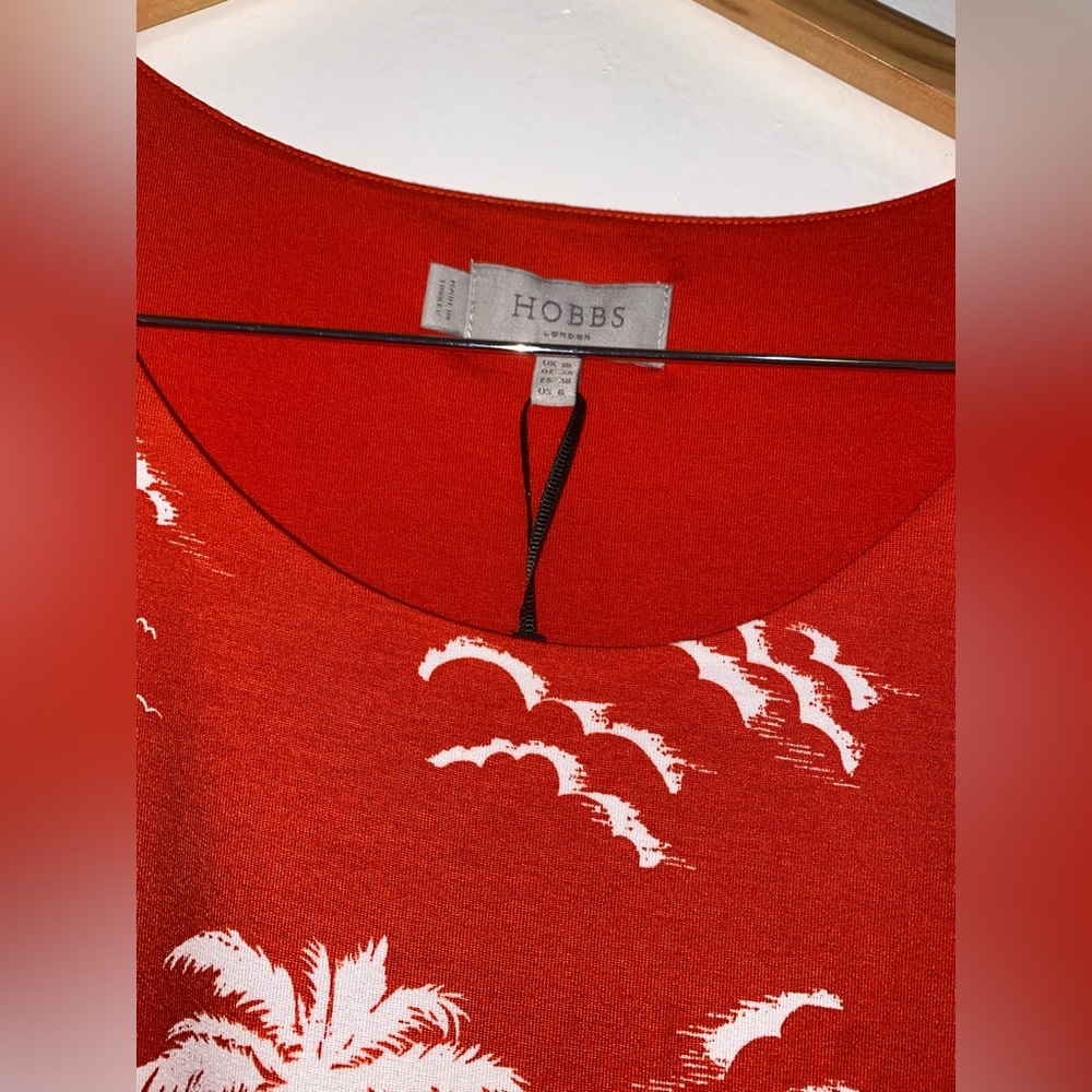 Hobbs London Matilda Dress Mango White - Picture 10 of 11